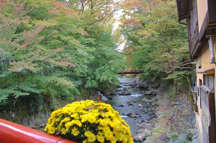 修善寺　桂橋からみる桂川
