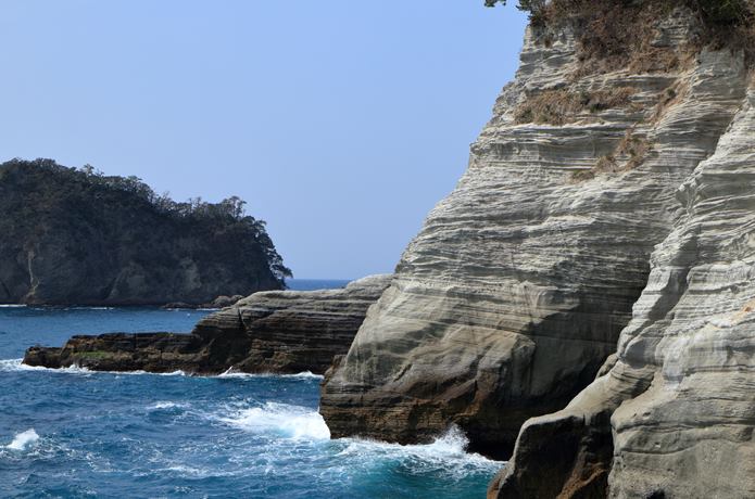 堂ヶ島　岩肌