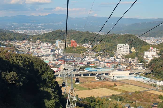 伊豆の国パノラマパーク　ゴンドラからの景色