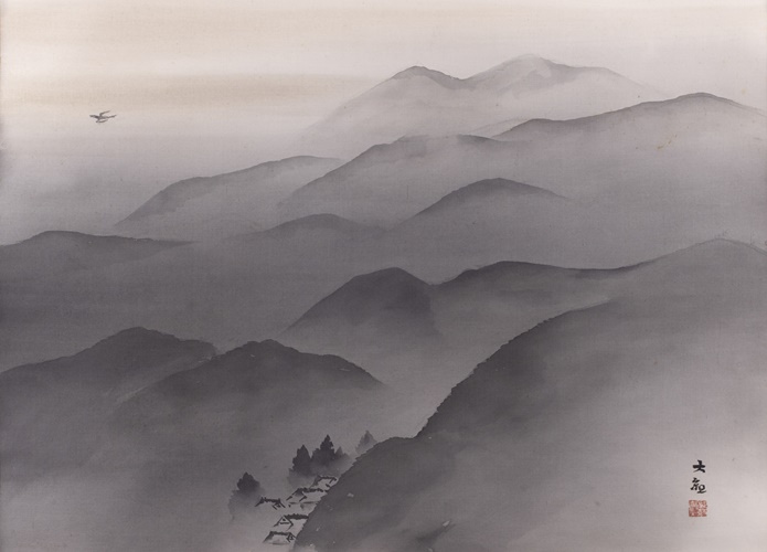 横山大観「杜鵑」