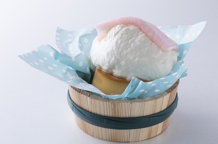 熱海ミルチーズ　桶プリン