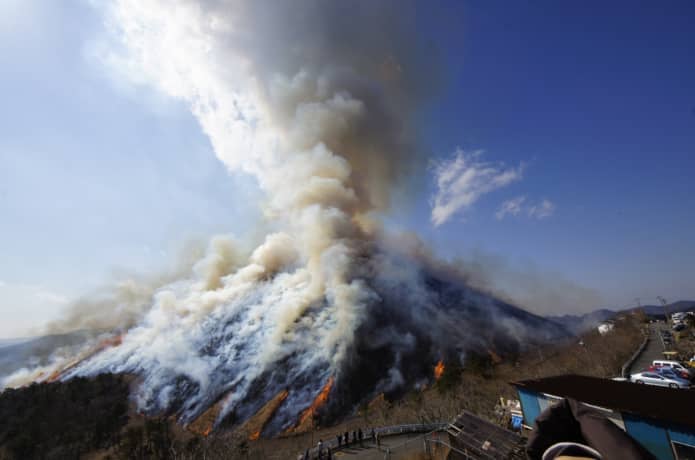 大室山　山焼き