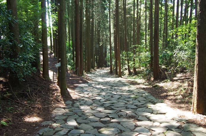 腰巻地区の石畳