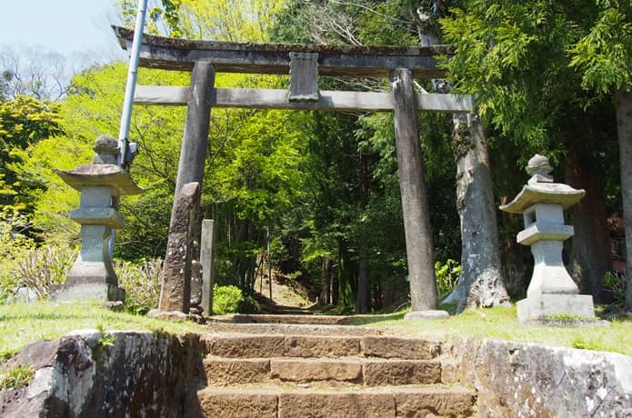 山中城址　鳥居