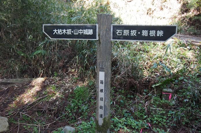 分岐点　標識