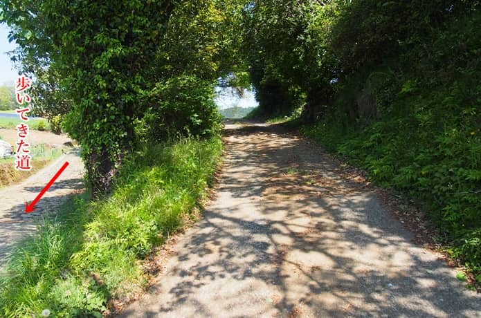 笠原地区　石畳　分岐点
