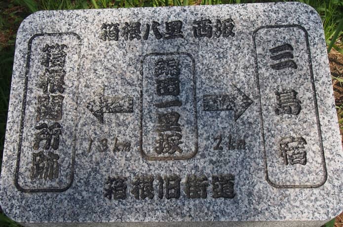 箱根旧街道　標識