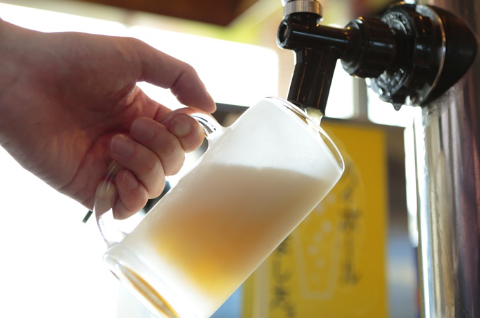 赤尾ホテル　湯上りビール