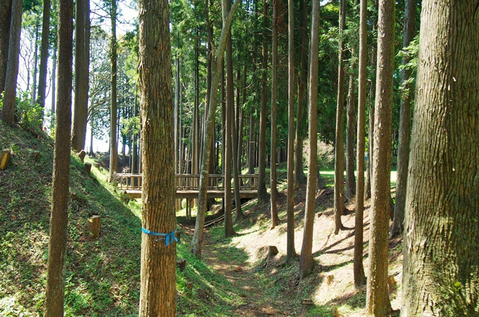 山中城　本丸北橋