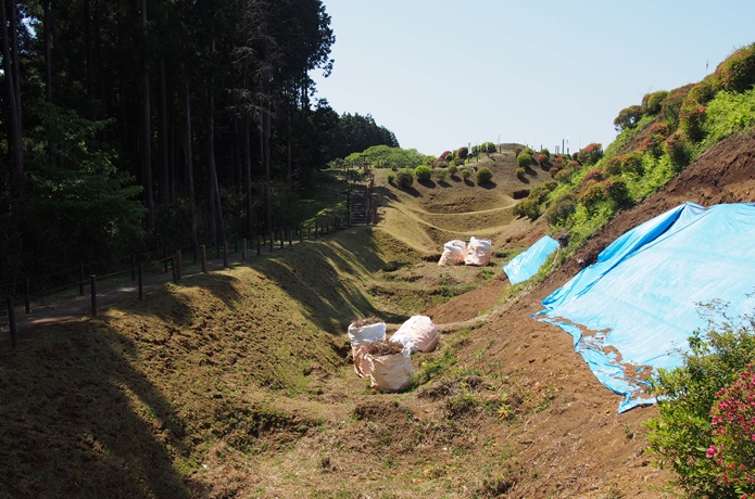 山中城　西の丸畝堀