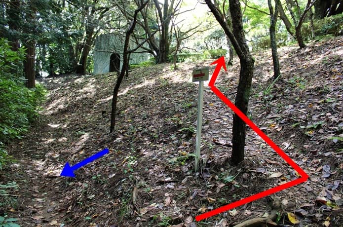 伊豆山神社　参道　案内標識