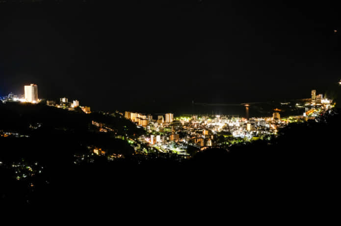 伊豆スカイラインの夜景