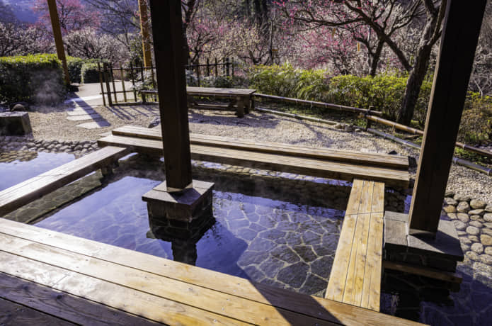 熱海梅園　足湯