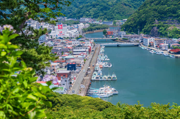下田の町並み