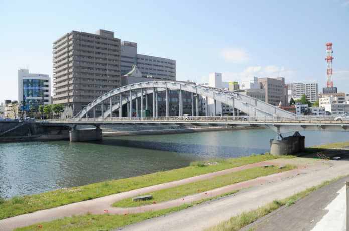 狩野川にかかる御成橋