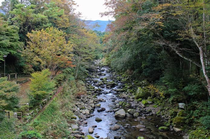 湯ヶ島温泉　男橋　景色