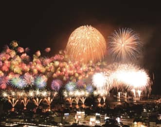 按針祭　花火
