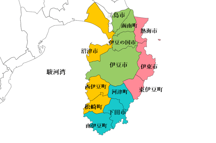 伊豆半島　地図