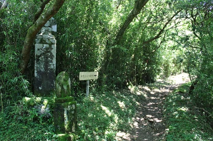 日金山　岩戸山への道