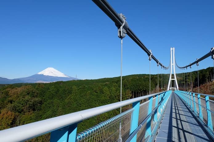 三島スカイウォークから見る富士山