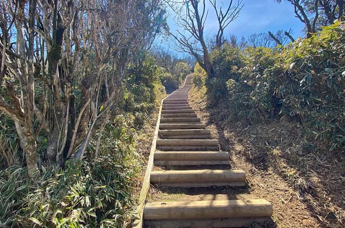 小達磨山へ続く階段