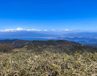 達磨山山頂からのぞむ富士山