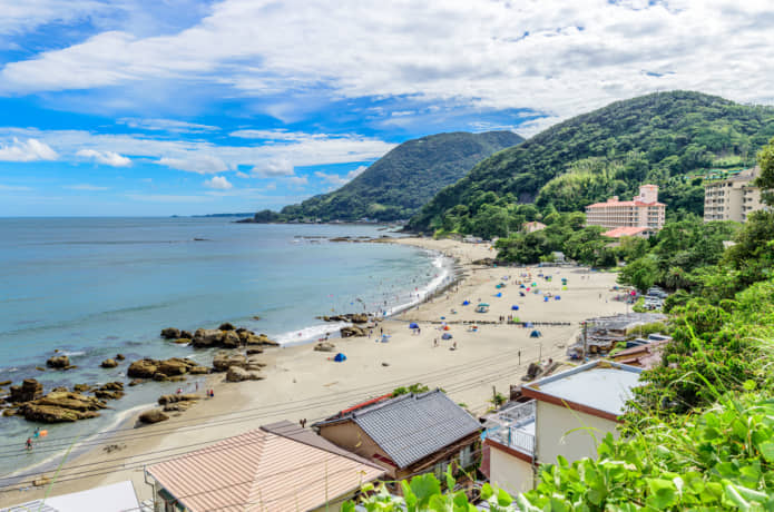 きれいな今井浜海岸の写真
