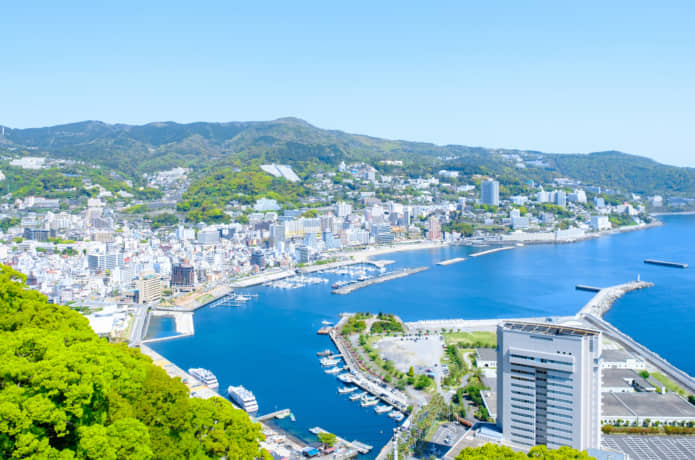 熱海の町並み