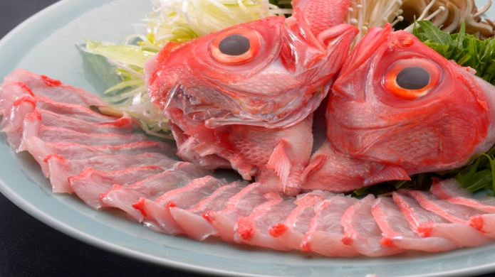 伊豆名物のキンメダイ