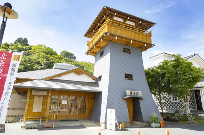修善寺温泉にある筥湯の外観